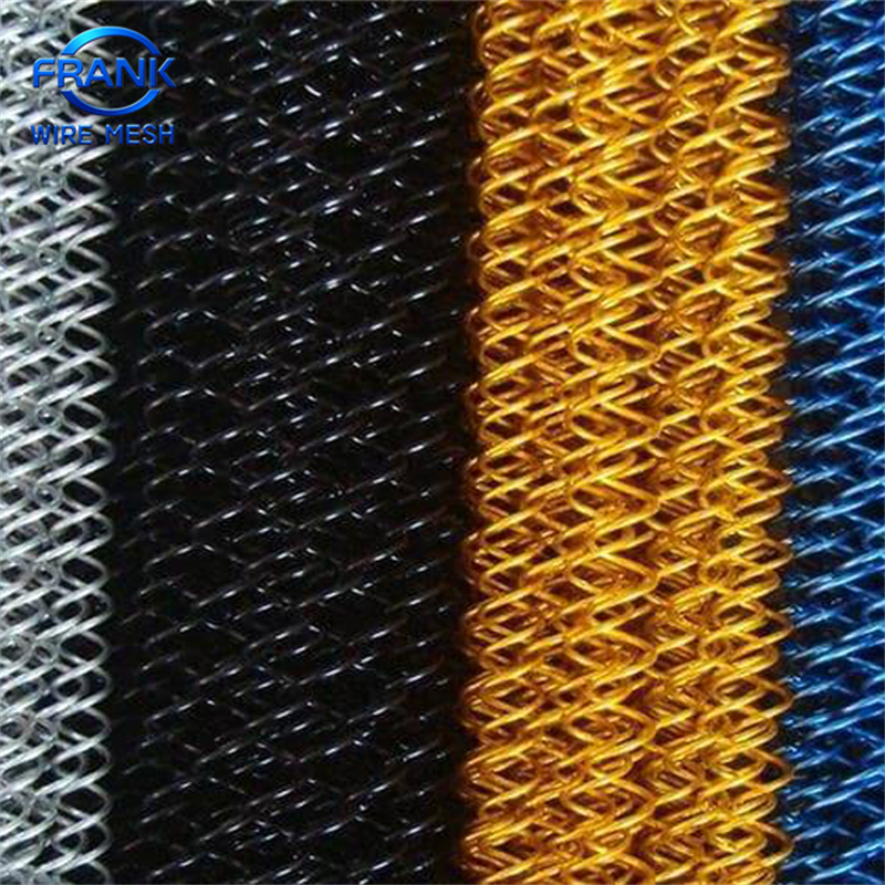 Flexible Stainless Steel Chain Link Mesh Curtain - Metal Coil Drapery for Modern Wall &amp; Interior Decoration, Customizable Size
