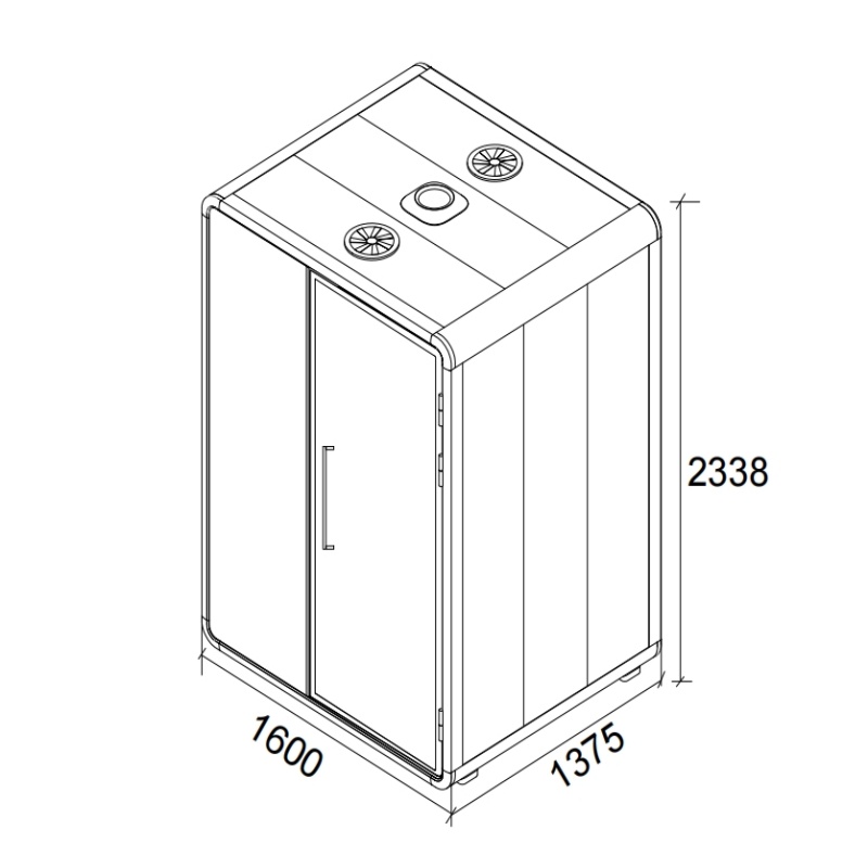Custom Privacy Pod Intelligent Switch Silent Office Pods Automatically Open Ventilation Phone Booth Chatting Room 1-2 Person