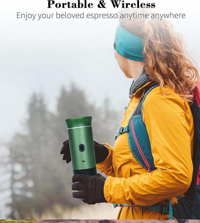 2024 Factory Design Portable Coffee Maker Portable Pod Coffee Maker Mini Automatic Espresso Pod Portable Coffee Machine
