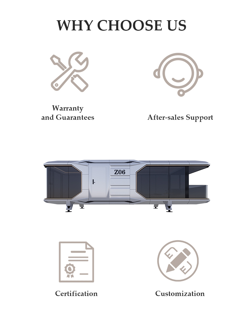Fully Furnished Prefabricated Hotel Room Smart Home System Pre-Engineered Apple Pod Cabin Steel Sleeping Capsule for House Use