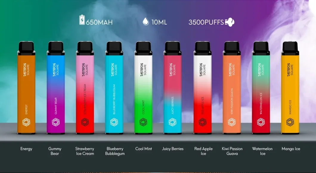 Tastefog Square 3500 Puffs Disposable E Cigarette Wholesale Vape 2% Salt Nicotine