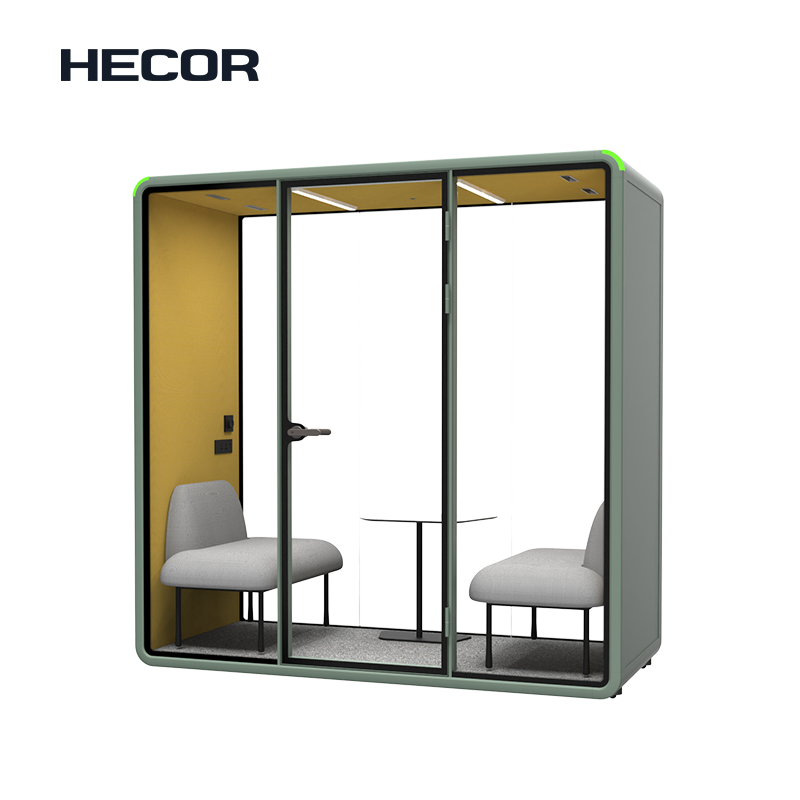 Modern Technical Office Pod with IntelliSense System for Confidential Meetings and Secure Talks