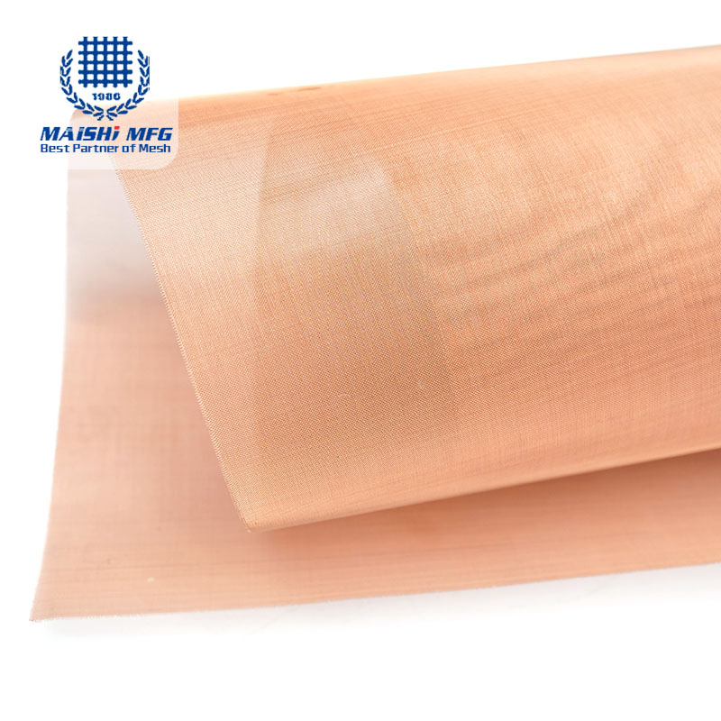 99.9% Pure Copper Mesh for EMI RFI Shielding, 100 200 Mesh Red Copper Wire Mesh for Faraday Cage
