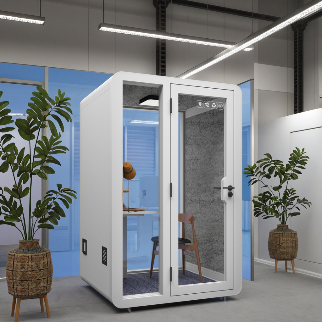 Compact Portable Home Voice Over Booth Autonomous Ai Work Pod Autonomous Zen Pod Acoustic Pods