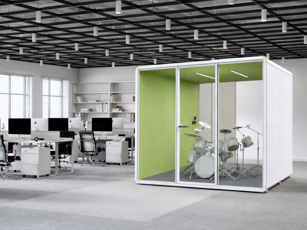 Premium 6 People Enclosed Smart Privacy Pod X6 Ergonomic Widened Indoor Silent Collaborative Business Meeting Office Cabin