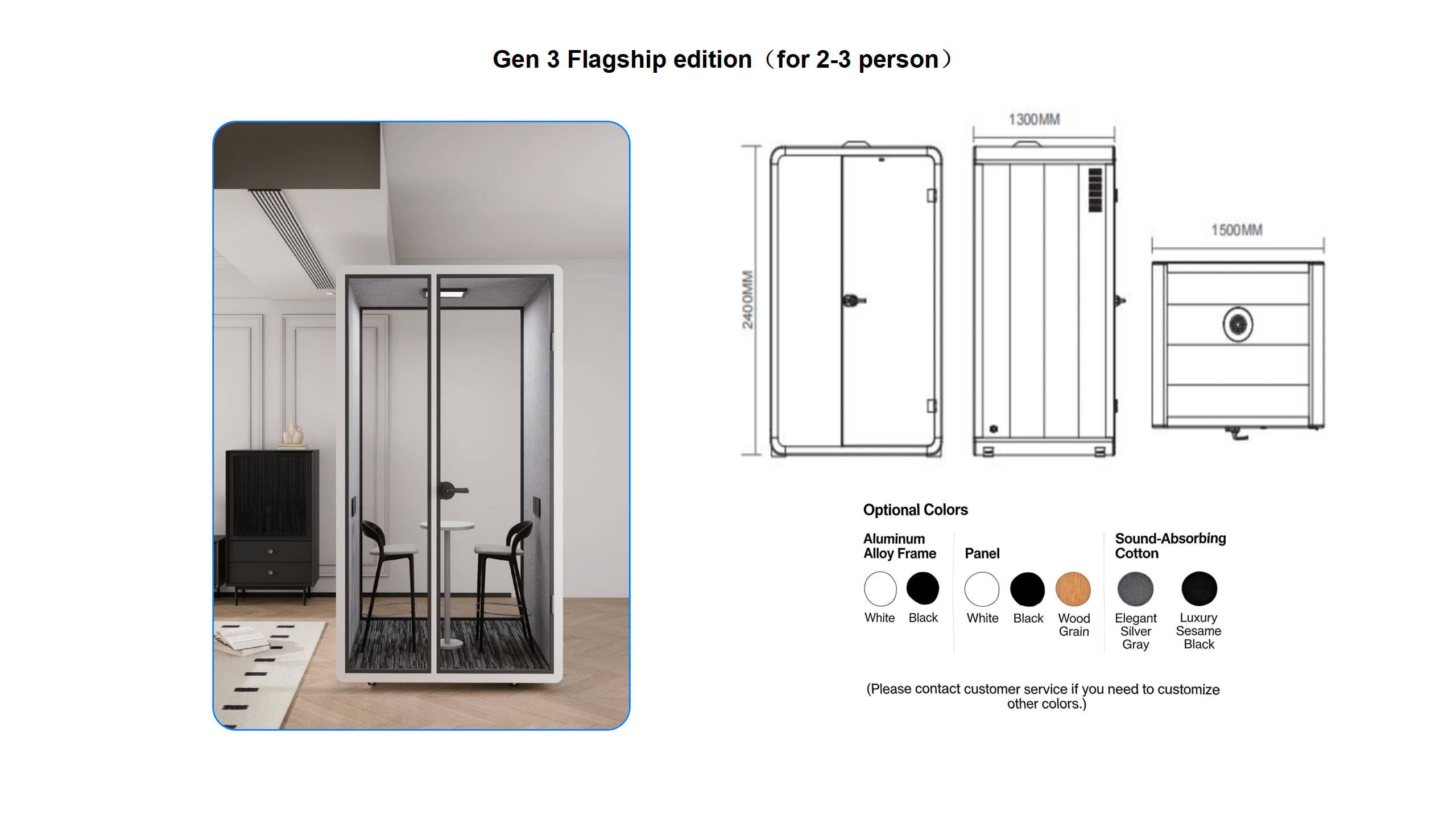 Acoustic pod structure design