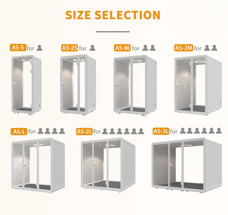 Acoustic Chat Soundproof Booth Compact Collaboration Soundproof Office Pod Executive Relaxation Soundproof Meeting Room