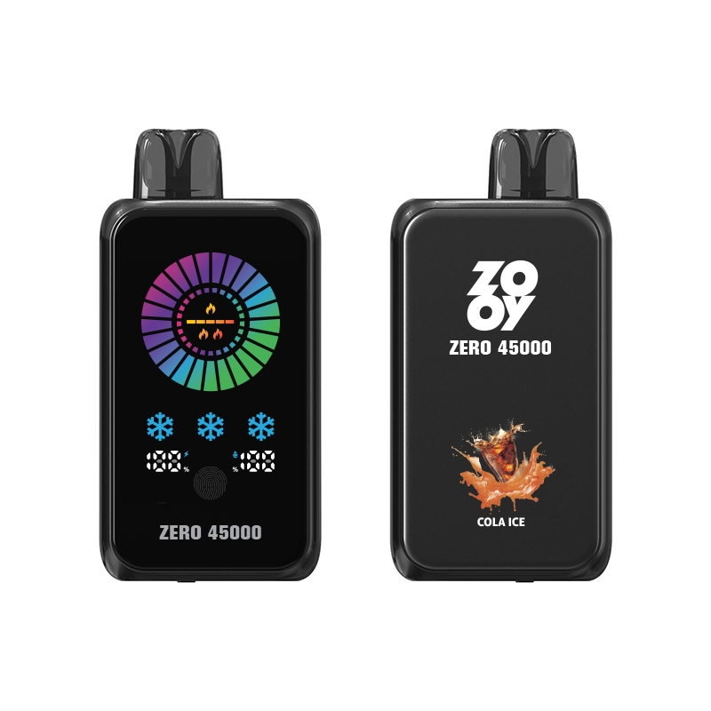 Zooy Zero 45000 Puffs Disposable Vape 1000mAh 40ml Screen Touch Screen Adjust Nicotine and Ice EU Warehouse Fast Shipping in Stock
