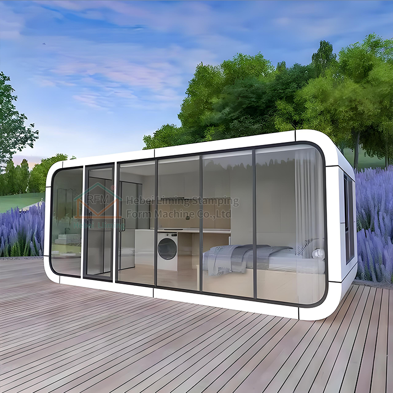 Compact Smart Features Apple Tiny House Solution Space Capsule Prefab Cabin Glamping Pod for Hotel Villa Shop Sandwich Panel