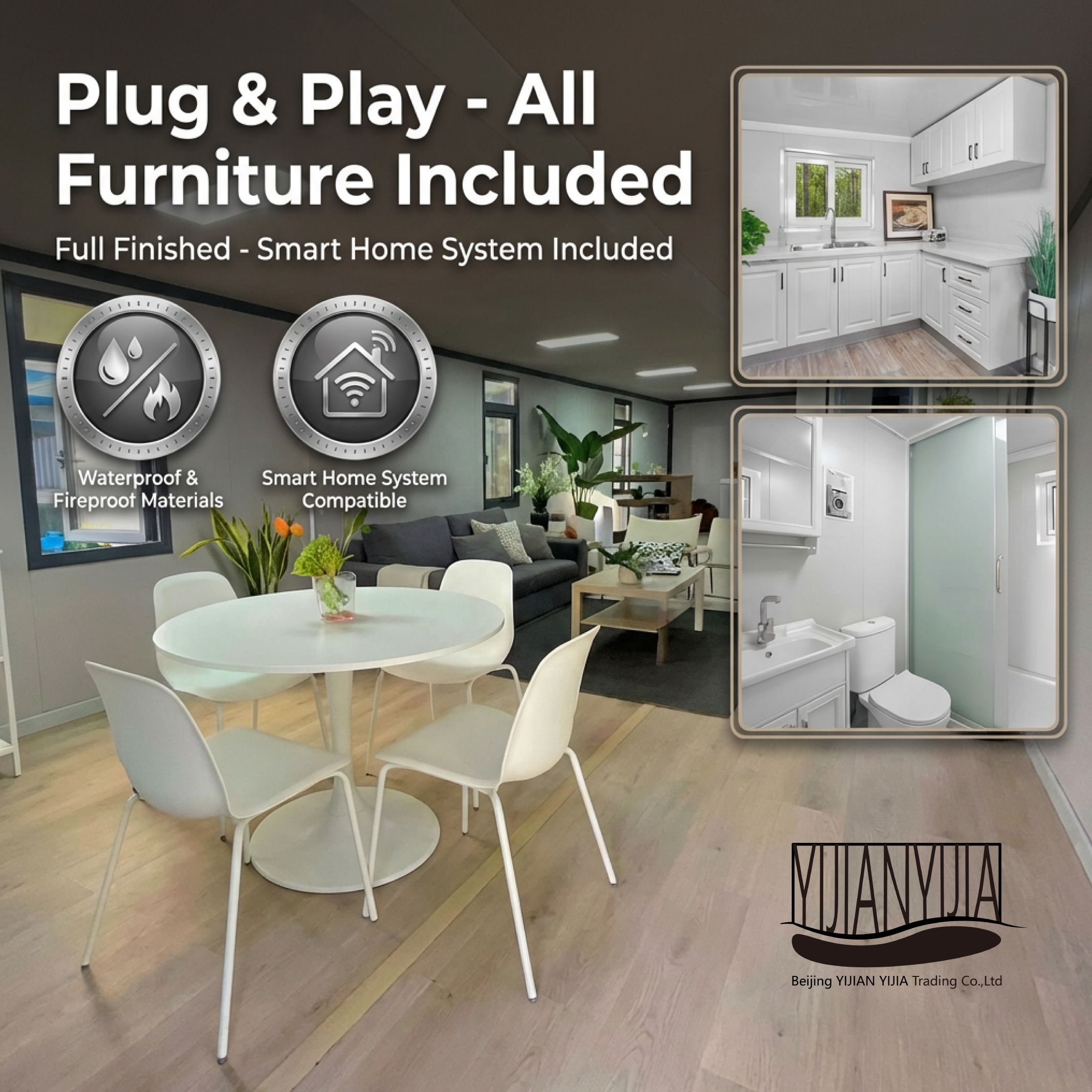 High-Capacity 30ft Expandable Container House Prefab Home Modern Design Spacious Mobile Living Pod