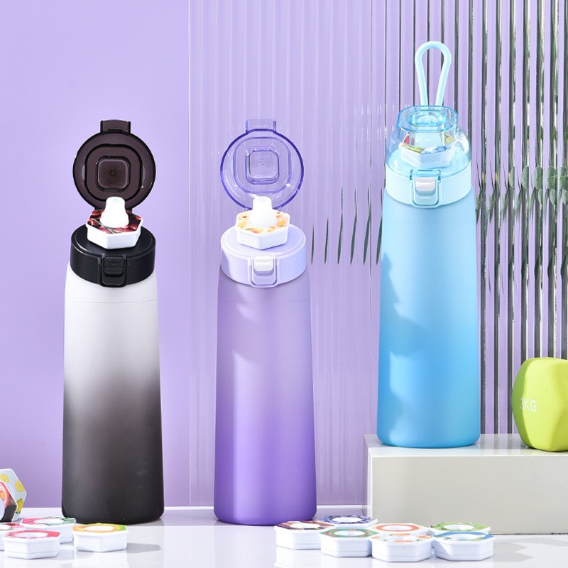 Bpa Free Custom Portable Sports Included Scent Fruit Tritan Flavored Water Bottle with Flavour Pods