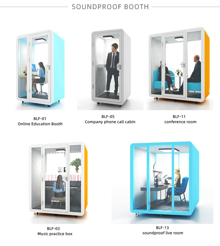 Canadian 45db Sound Proof Home Office Pod Mini Soundproof Booth Personal Space Overall Mold Container House Built-in Ventilation