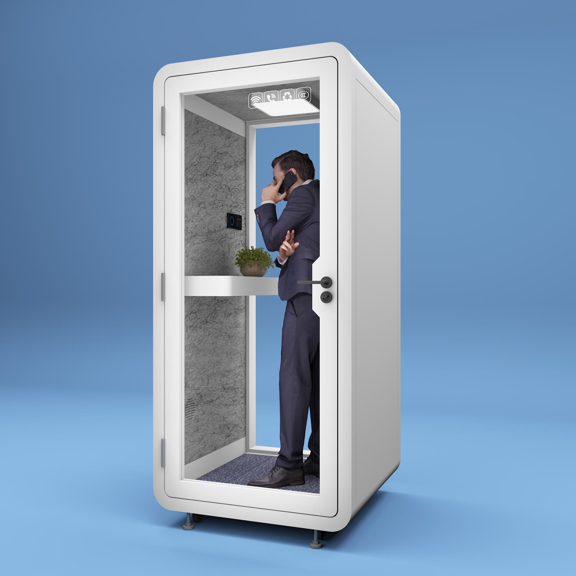 Compact Portable Home Voice Over Booth Autonomous Ai Work Pod Autonomous Zen Pod Acoustic Pods