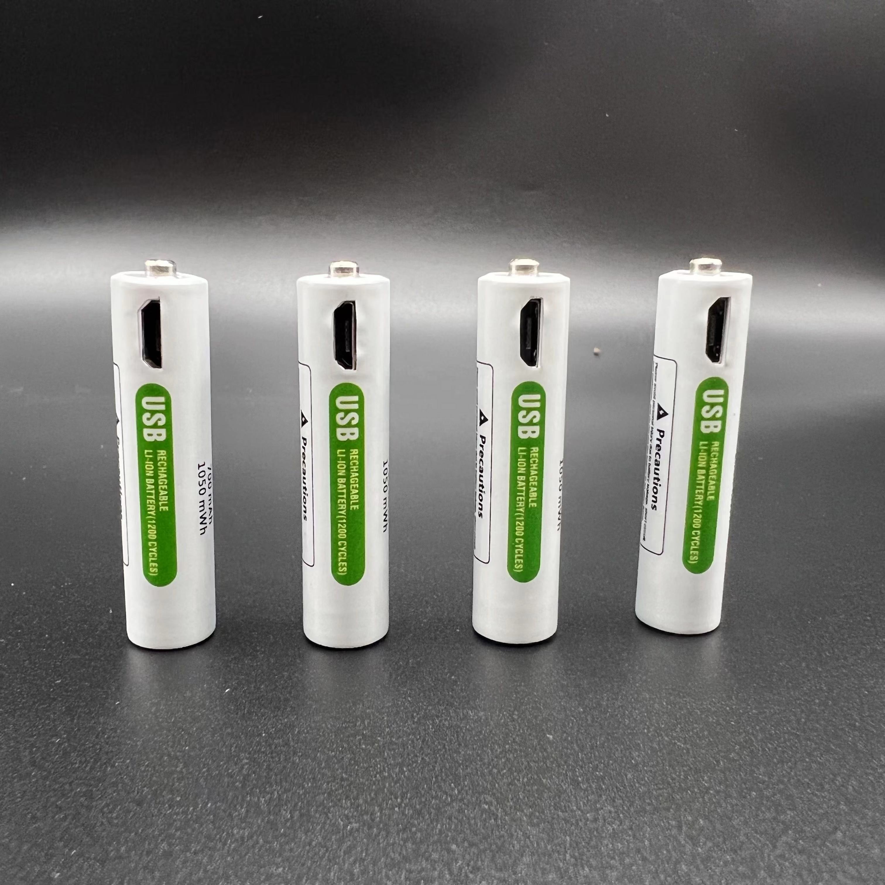 AAType C USB Rechargeable Battery Lithium Battery with 1.5v 2000mAh Rechargeable Battery