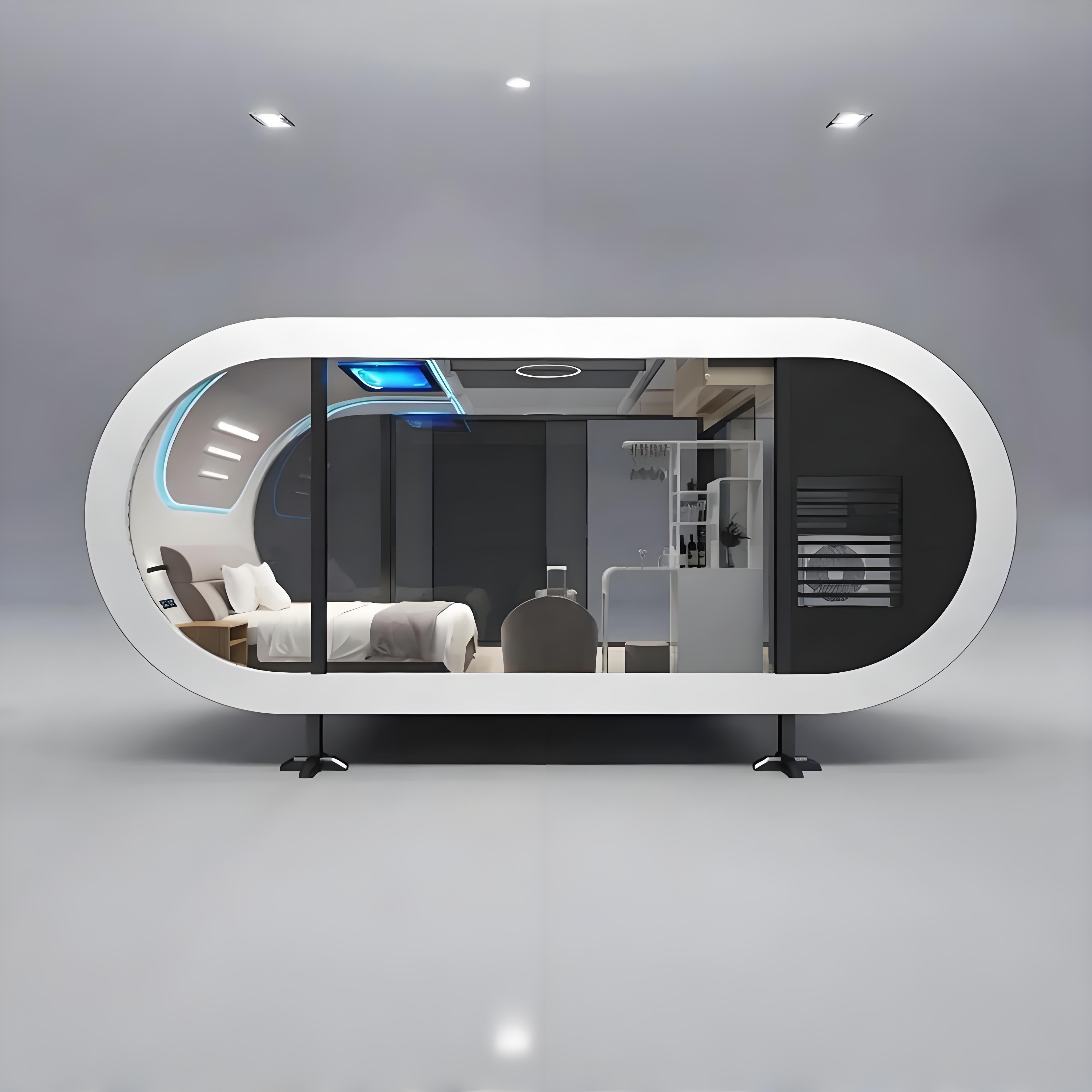 Compact Modular Smart Residences Mini Pods with Integrated Technology for Urban and Scenic Living Smart Container Houses
