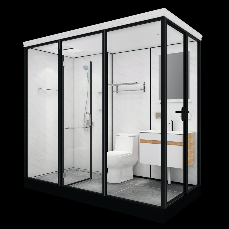 Home Hotel Modular Pod Prefabricated Shower Toilet Cabin Units Kitchen Compact Small Prefab smc Bathroom Unit With Tub