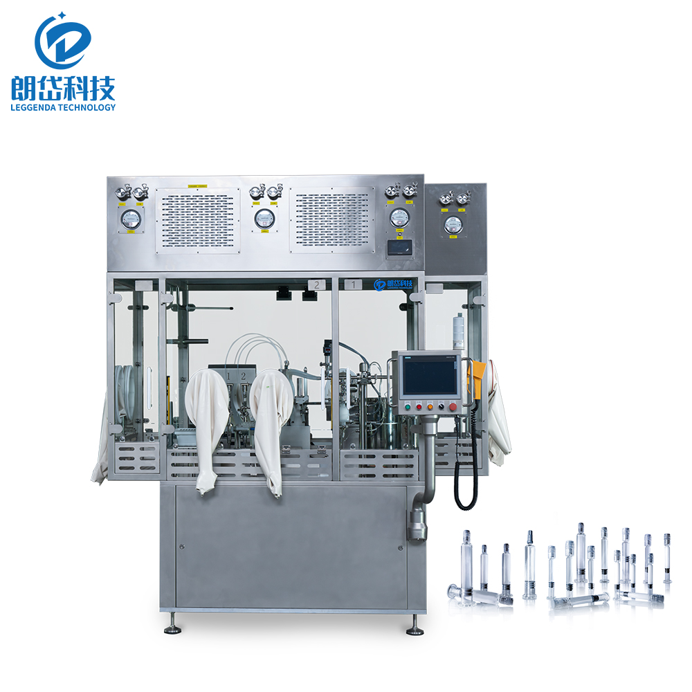 Fully Automatic High Accuracy Injection Filling Machine Prefilled Syringes Electric Drive 1 Year Warranty Cosmetic Medical Glass