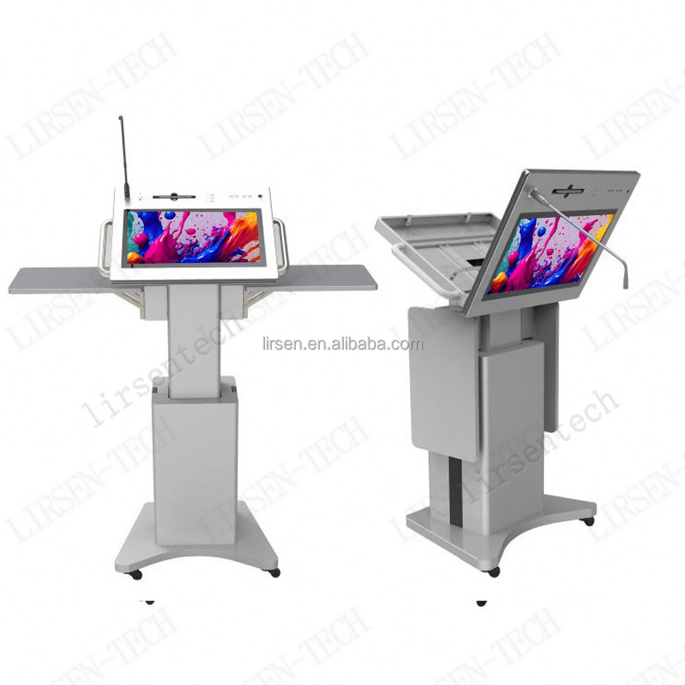 21.5 Inch 4K Smart Multimedia Podium for Classrooms Universities and Corporate Presentations