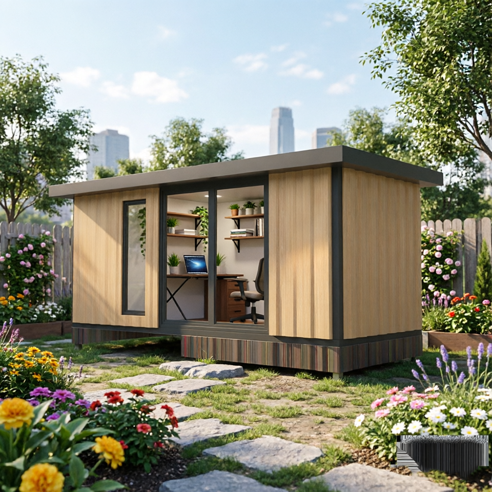Prefabricated Office Pod Outdoor Portable Meeting Cabin, Garden Workspace Solution, Easy Assembly And Durable Build