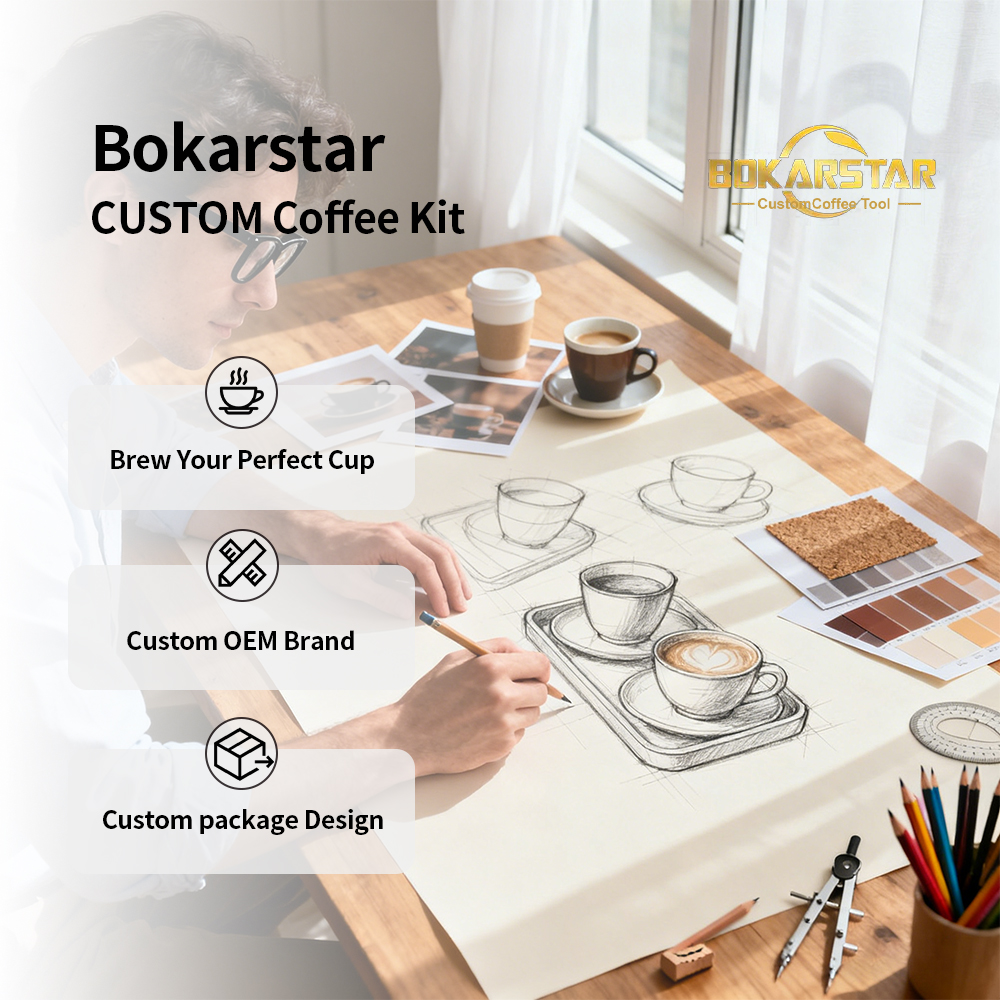 Reusable Refillable Eco-Friendly CE/EU Certified BOKARSTAR White Color Stainless Steel Silicon PP Capsule Coffee Pod Lovable