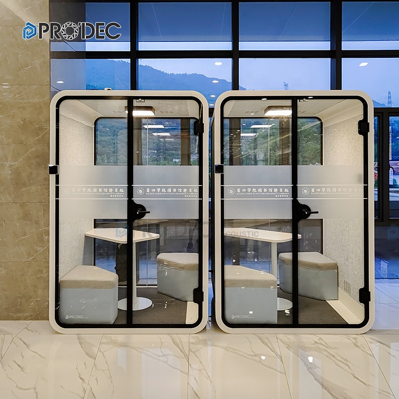 Chatting Module Space Personal Sound Booth Sound 2 Seats Enclosed Personal Privacy Pod
