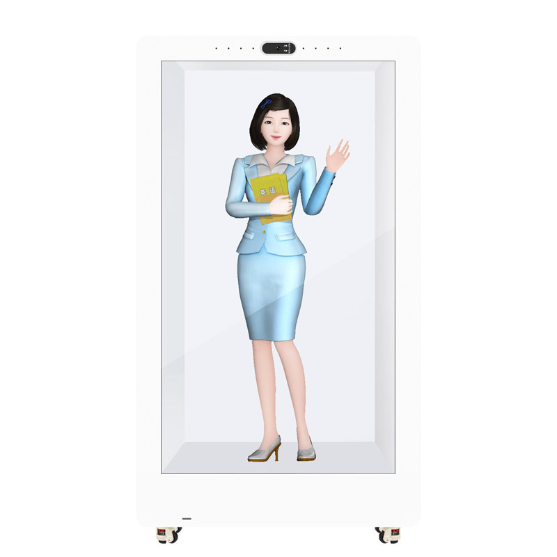 AI 3D Holographic Pod with Capacitive Touchscreen IPS Panel HDMI 2.1 WiFi Hotspot Voice Communication for Indoor Use