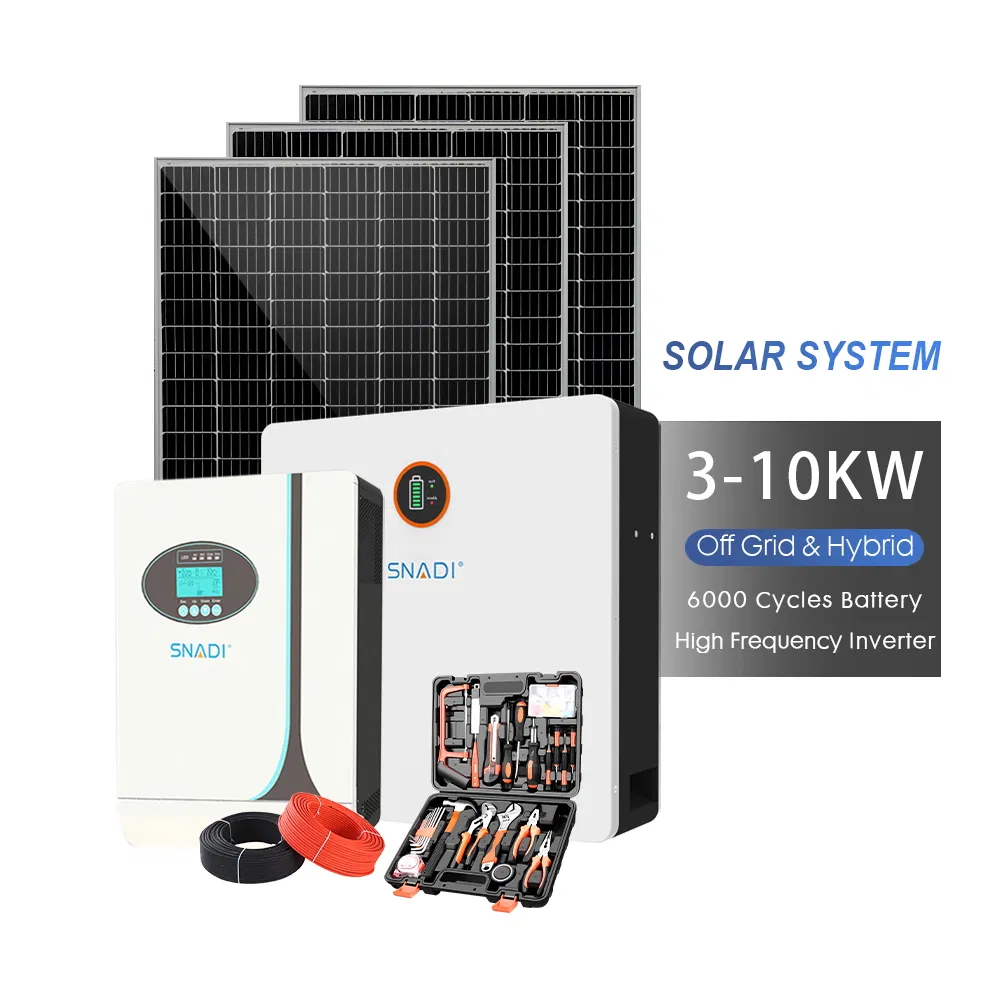 off Grid Hybrid Solar System Complete 5kw 10kw Home Solar Power System