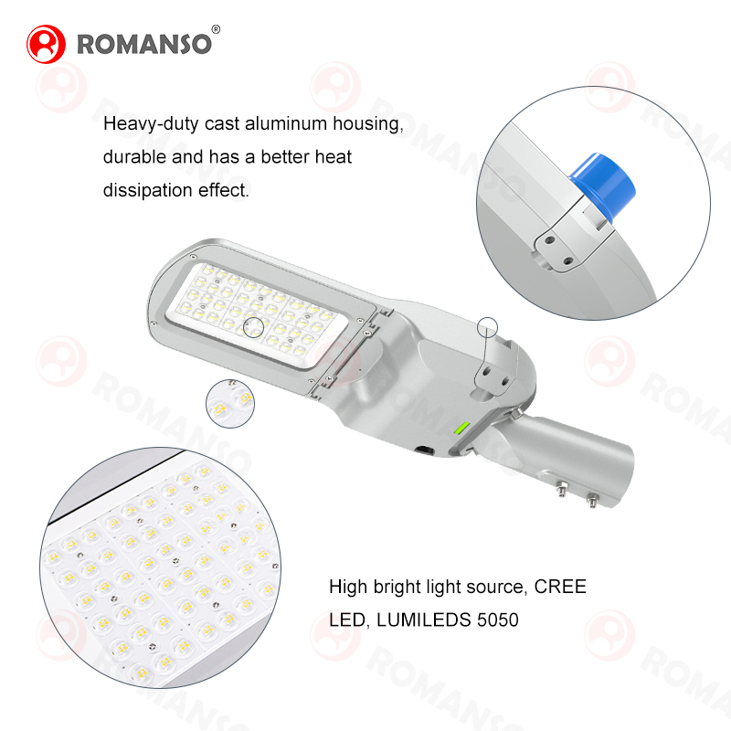 Outdoor LED Street Light 60W 100W 5 Year Warranty Easy Installation Solar Street Light