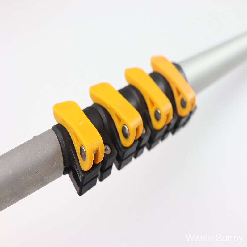 Factory Price Solar Panel Cleaning Brush with Carbon Fiber Handle and Pump