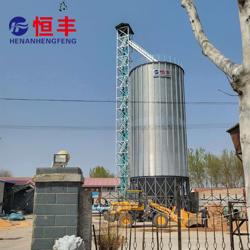 Agricultural Grade Galvanized Grain Silo for Commercial Farm Bulk Crop Storage Needs