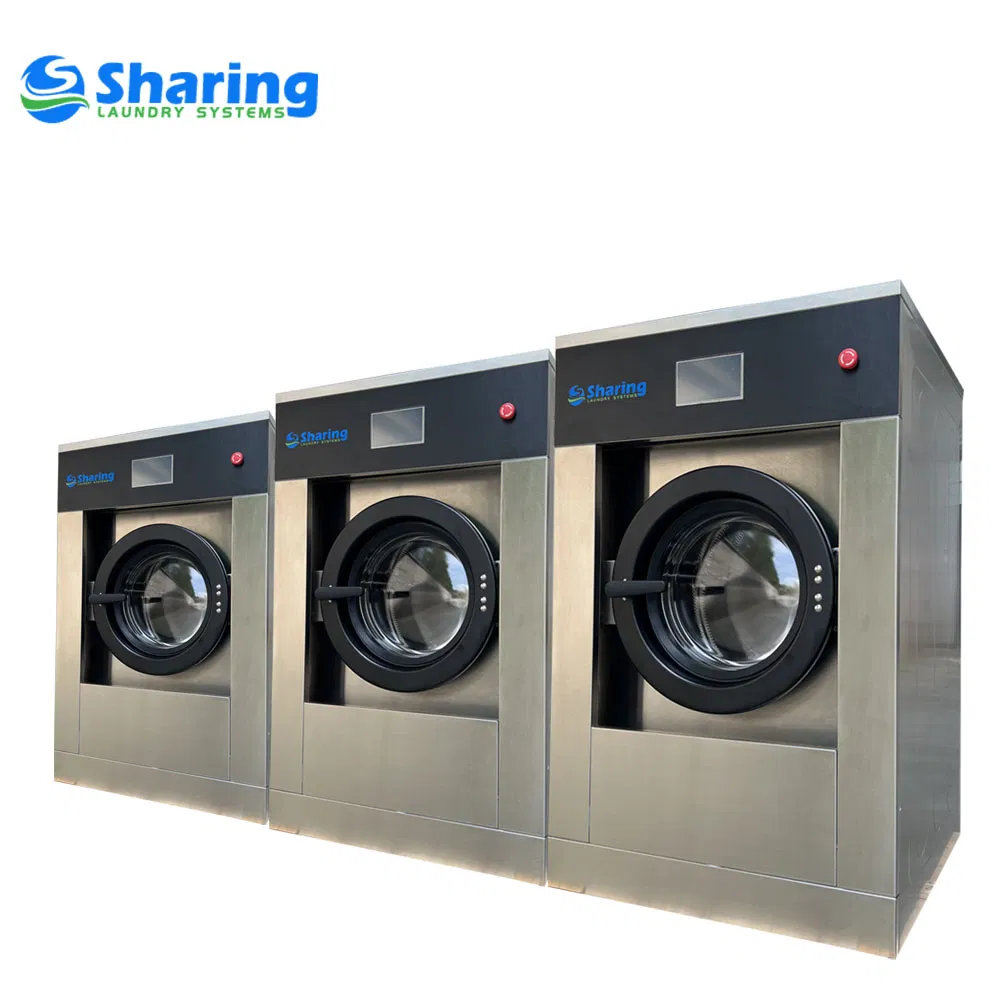 25kg High Efficiency Industrial Soft Mount Washer Extractor Commercial Laundry Washing Machine
