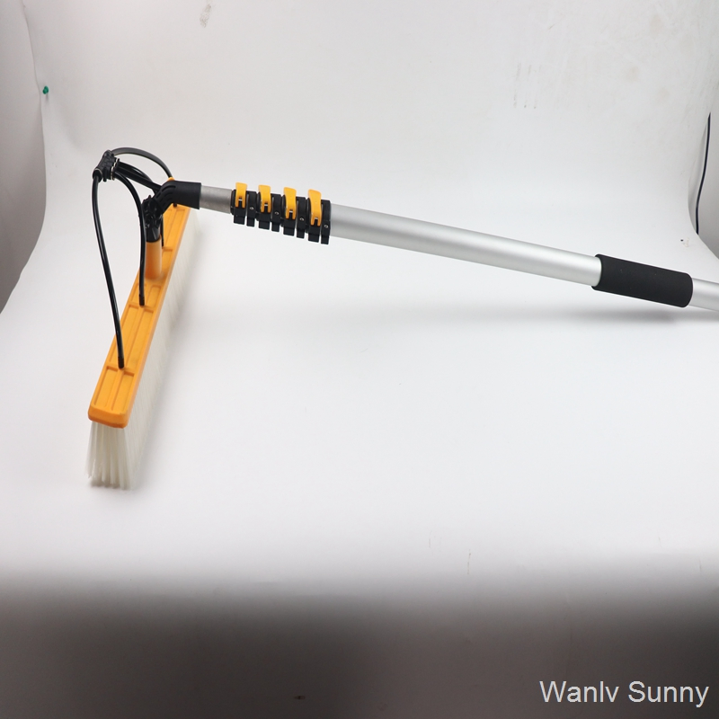 Solar Panel Cleaning Brush with Water Pump and Telescopic Pole Solar Cleaner