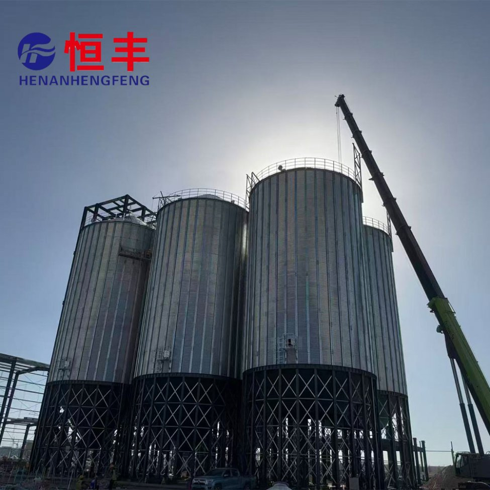 Agricultural Grade Galvanized Grain Silo for Commercial Farm Bulk Crop Storage Needs