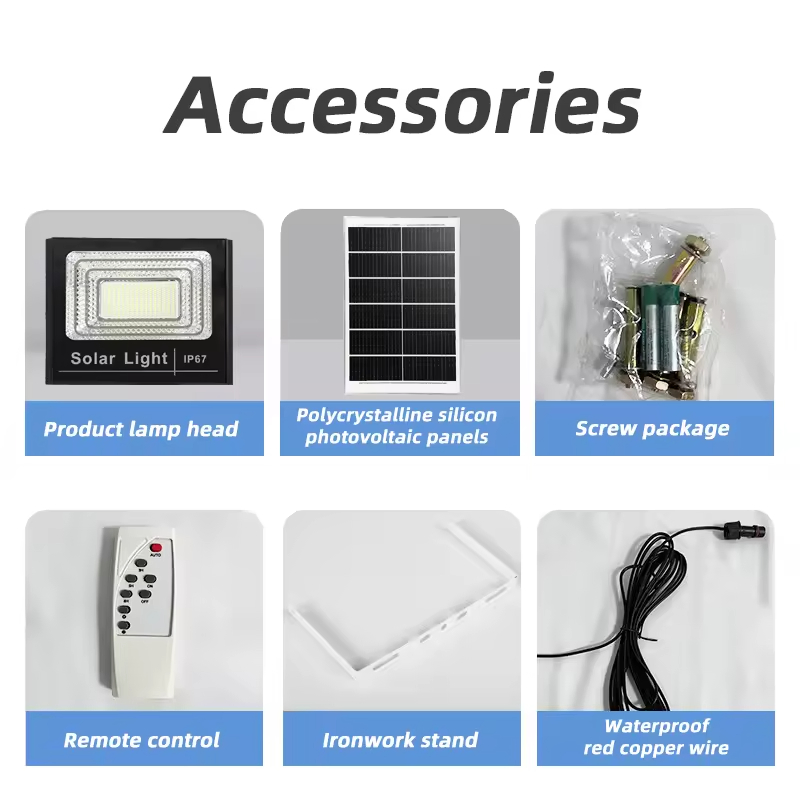 Motion Sensor Easy Installation Popular Solar LED Street Light 25-500W for Garden Landscape IP67 Outdoor LED Solar Flood Light