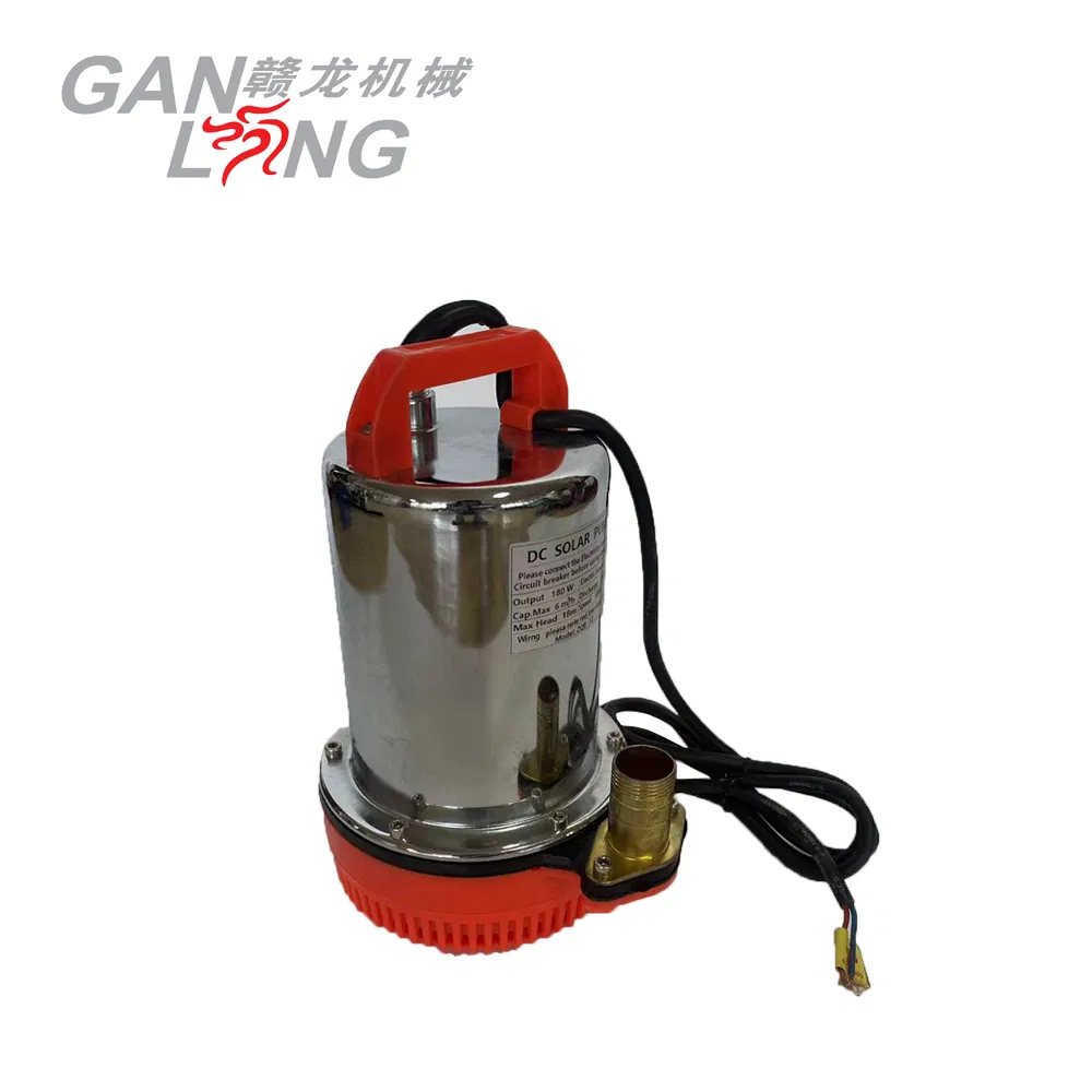 Factory Direct Portable Hot Sale 12V 200W Solar Powered DC Submersible Water Pump