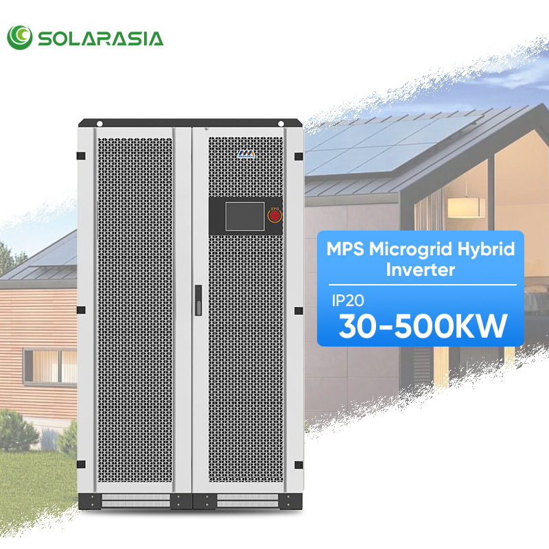 Megarevo Solar Inverter 3 Phase Mps0250 Series 30kw 50kw 100kw 150kw 250kw Hybrid Inverter Professional Commercial Solar System with Battery Storage Integration