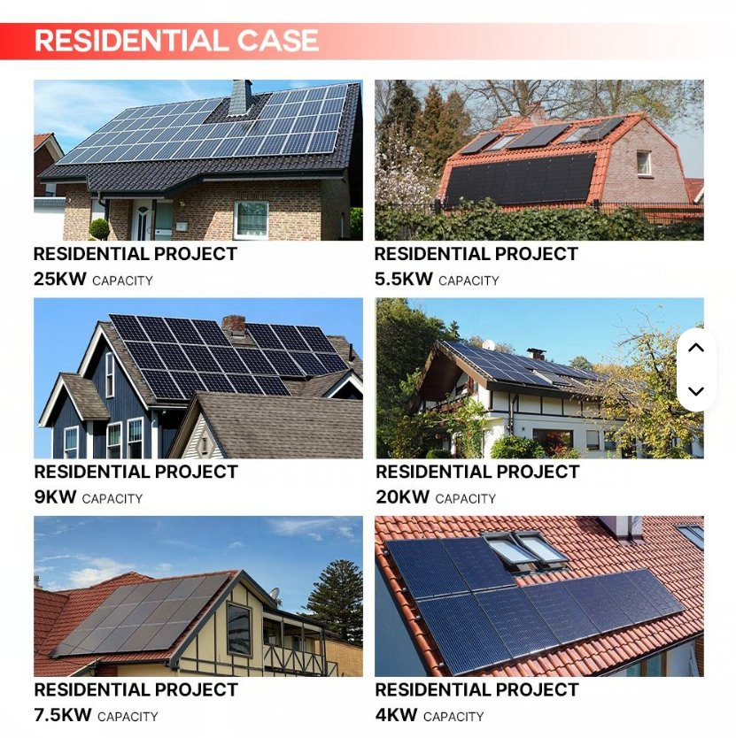 Deye Hybrid Energy Monitoring System Solar 100kw 150kw 120kw 500W on-Grid off-Grid Solar Energy System 1 Megawatt Solar System
