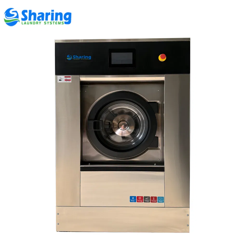 25kg High Efficiency Industrial Soft Mount Washer Extractor Commercial Laundry Washing Machine
