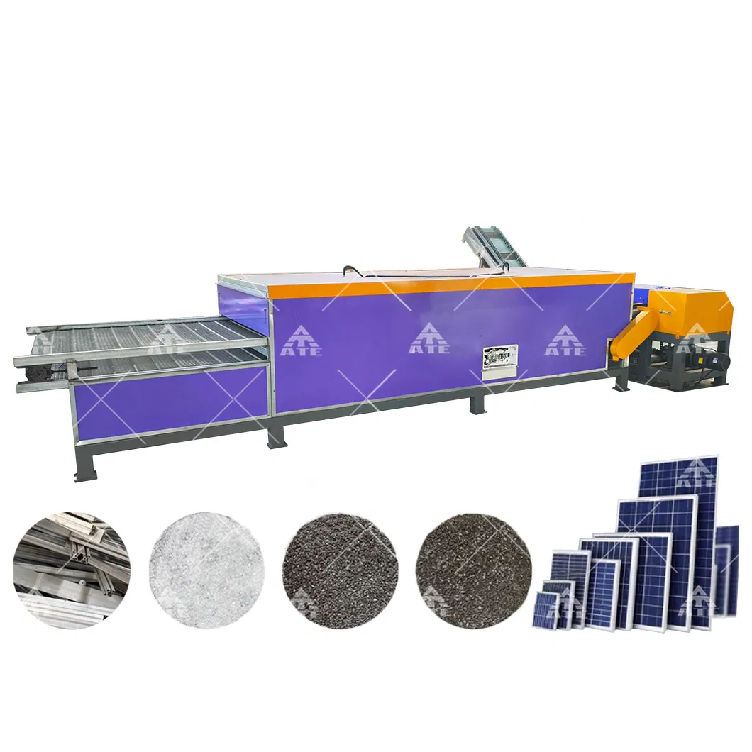 Solar Panel Recycling Production Line PV Solar PV Panel Disassembly Machine