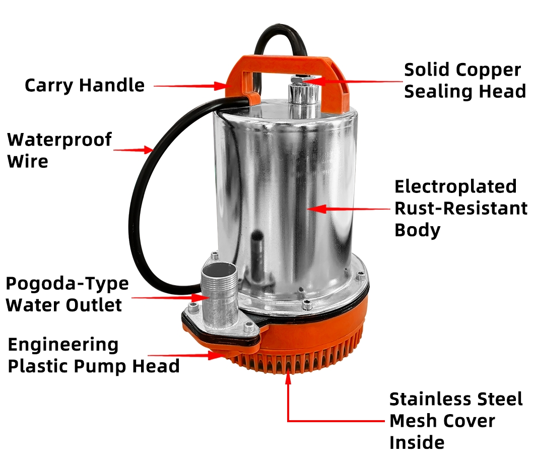 Mini Portable 1/1.5/2 Inch Direct DC Solar Water Pump with CE