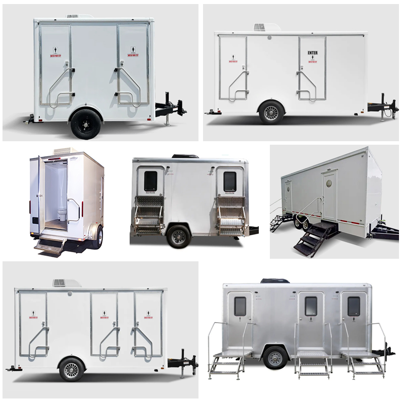Outdoor Street-Smart Mobile Restroom Trailer / Portable Chemical Toilet / Movable Bathroom Unit