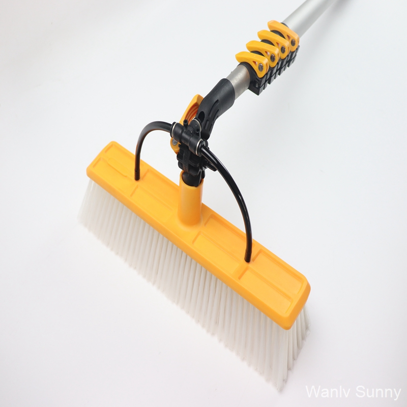 Solar Panel Cleaning Brush with Water Pump and Telescopic Pole Solar Cleaner