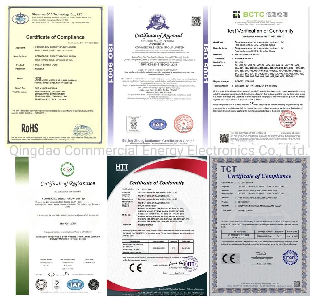 Certifications