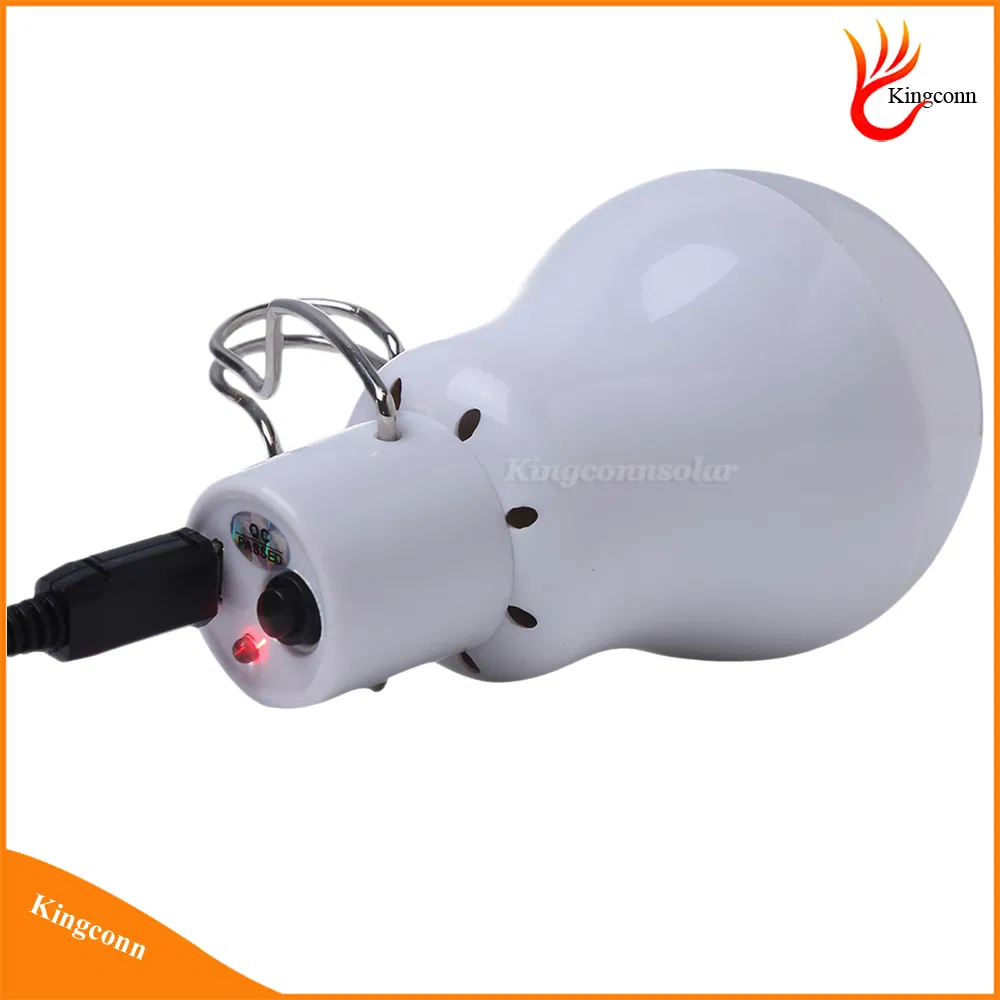 Portable Solar Power Lighting System with 2 LED Bulbs for Home Camping Tent