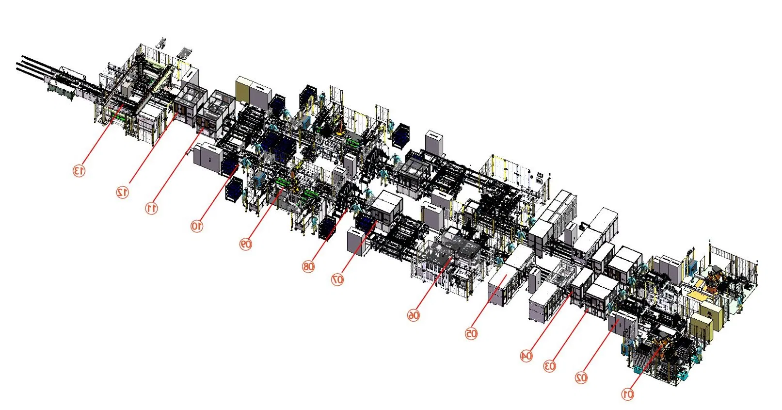 Power 32700 Cell Solar Storage Lithium Battery Pack Automatic Assembly Line