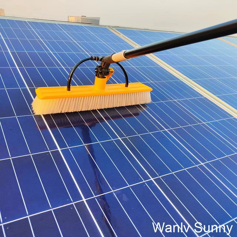 120W Water Pump Connected Solar Panel Cleaning Brush for Photovoltaic Farms Washing