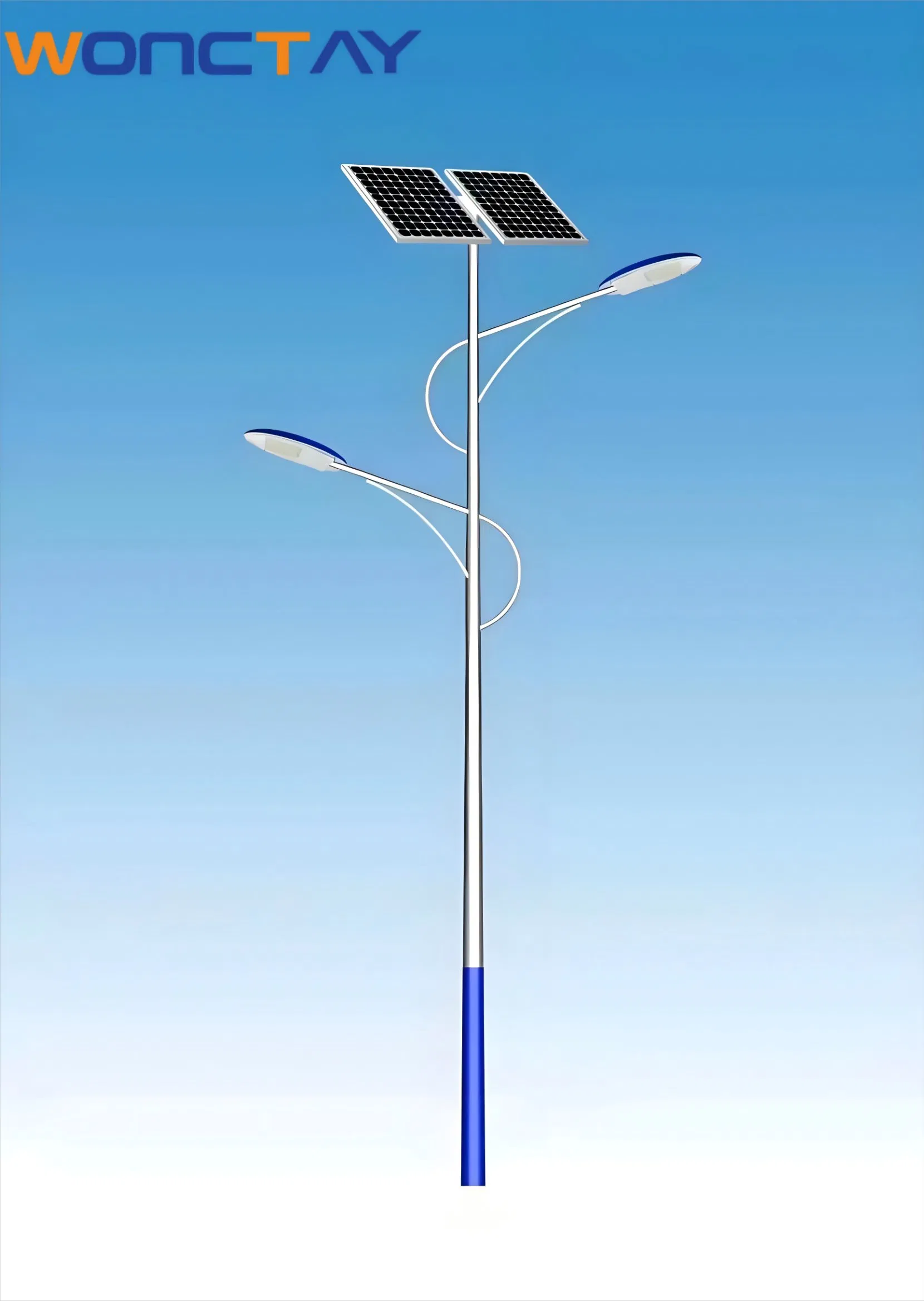 Wonctay 20W-60W High Quality Integrated LED Solar Street Light Easy Installation Lighting