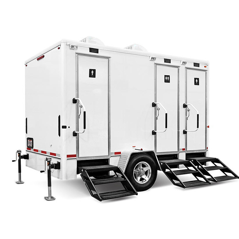 Outdoor Street-Smart Mobile Restroom Trailer / Portable Chemical Toilet / Movable Bathroom Unit