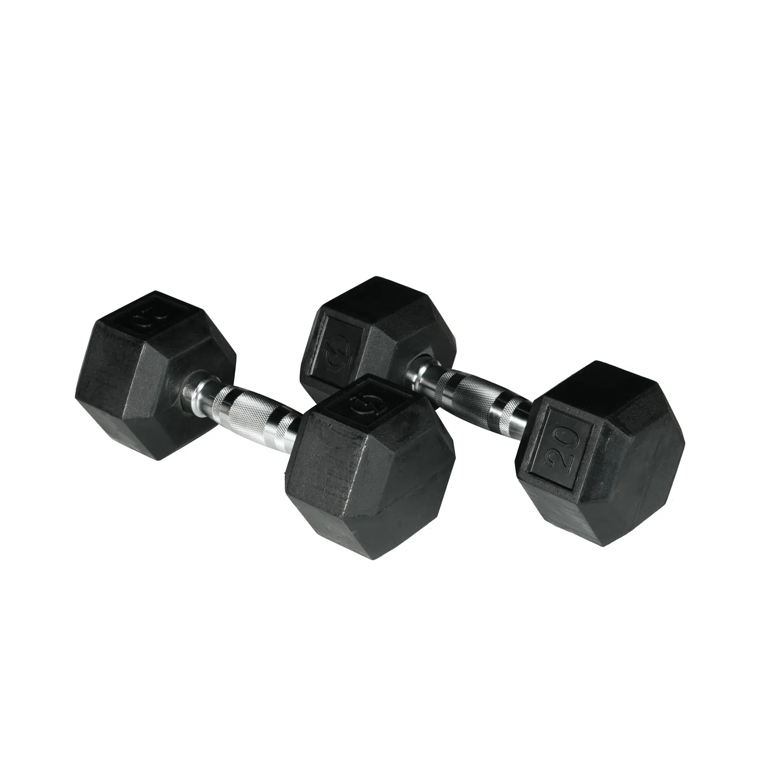Rubber Hex Dumbbell for Training Gym Commercial Fitness Equipment