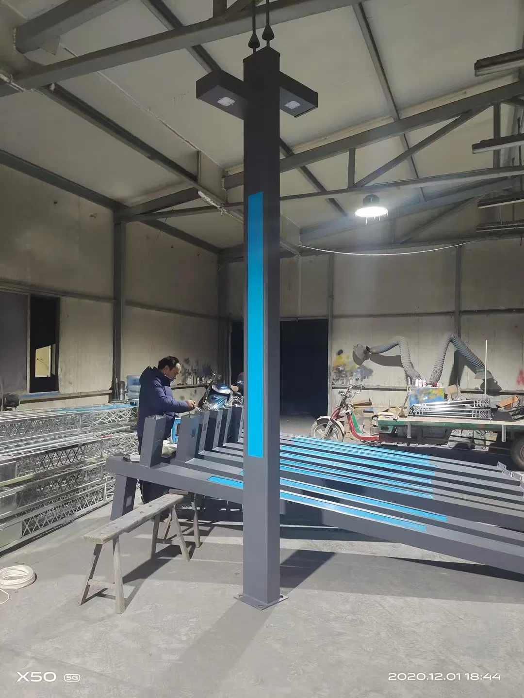 Integrated Outdoor Lighting Solutions with Customizable Heights for Streets